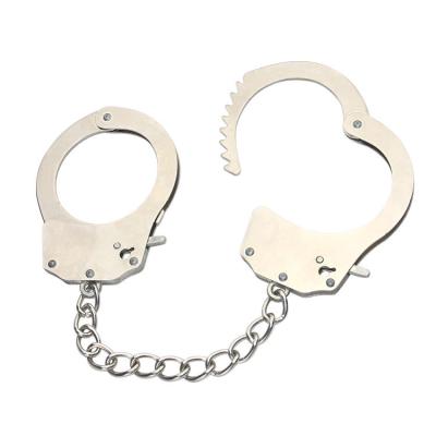 China SM Handcuffs Bondage Gear Adjustable Metal Bondage Handcuffs For Men And Women Adult Toys Metal Shackles for sale