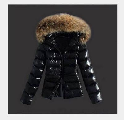 China Quick Selling Custom Girls Anti-Wrinkle Down Coat Puffy Jackets Down Hooded Winter Coat Jacket Black Coat for sale