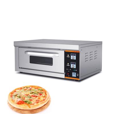 China Clean Easy Assembled Easy Wholesale Price Stainless Steel Cake/Pizza Bread Oven 1 Deck 1 Tray Electric Bakery Oven for sale