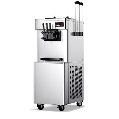 China Commercial Catering Wholesale Price Vertical 3 Flavor Soft Ice Cream Machine for sale