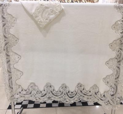 China European and American style baby warm saling exquisite small blanket set with lace for sale