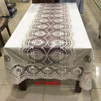 China Oilproof Wedding Party Table Cloth Factory Polyester Cotton Table Cloth Customized for sale