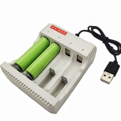 China Video Game Player Rechargeable Battery AA AAA Toy Remote Control Headlamp Battery Universal Intelligent USB Wall Chargers 4 slot quick QC charger for sale