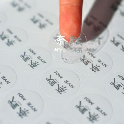 China Waterproof Self Adhesive Sticker PVC Transparent Glossy Matte Vinyl Label Logo Printing Customization for sale