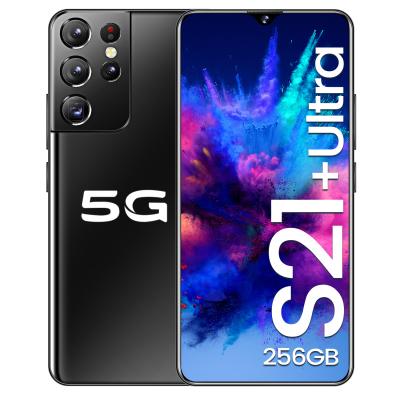 China Original 6.7 Inch Smartphone 5G LTE Dual SIM Card S21+ Ultra 8GB+256GB 16MP+32MP Android 10.0 Smartphone HOT SALE MTK6889 Excellent Quality for sale