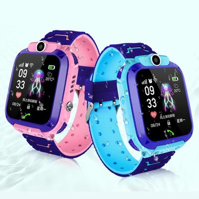 China Hot Sale Q12 Touch Screen Kids 2G Smartwatch Phone GPS Silicone Watch Band Setting Kids Smartwatch for sale