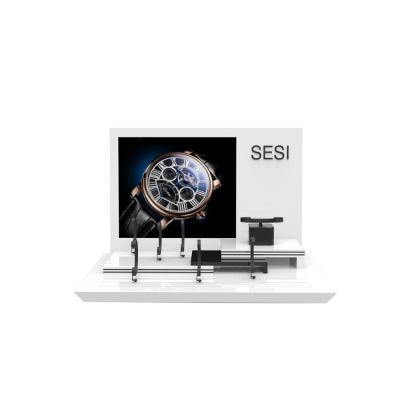 China Various Wild Types of Custom Luxury SESI Watches Stand Wooden Watch Display Rack Stand Wooden Watch Display Stand Set for sale