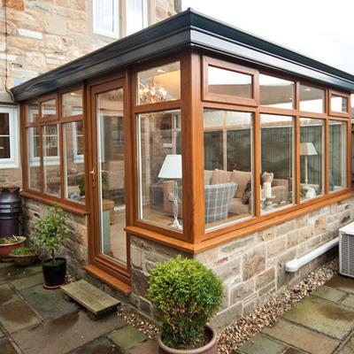 China Garden Home Tempered Aluminum Economic Glass Houses Commercial Sunrooms for sale