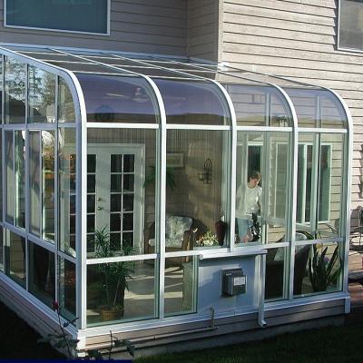 China Garden Home Aluminum Glass Extensions Outdoor Glass Patio Rooms for sale