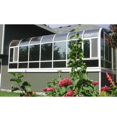 China Cheap And Modern Hot Selling Garden Glass Aluminum Glass Greenhouse for sale