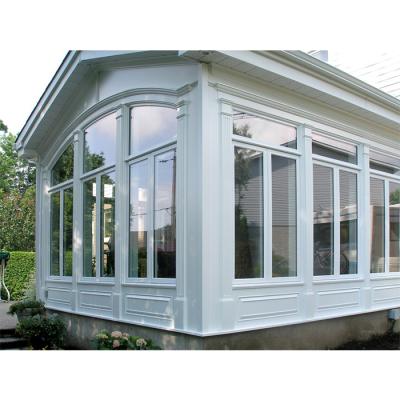 China Aluminum Folded Garden House Glass Sun Protection Veranda for sale