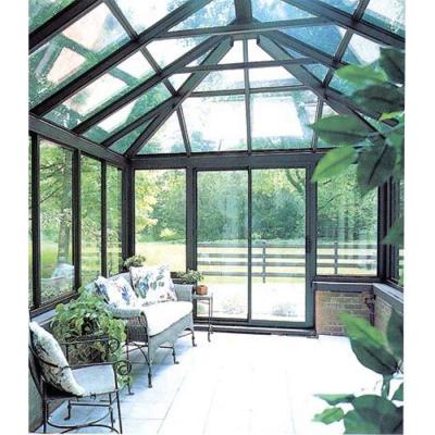 China Excellent Quality Modern Steel Aluminum Laminated Double Glass Sunroom Sunroom House for sale