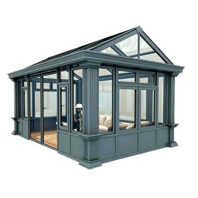 China Hotel for Winter Aluminum Alloy Glass Garden Solarium Low-E Glass House for sale