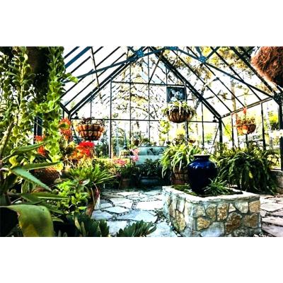 China Cheap And Modern Green House Glass Sunroom Aluminum Garden Glass House for sale