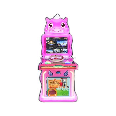 China 2021 new hot 19 inch kids metal car shooting parkour game indoor coin operated fishing motor machine for sale