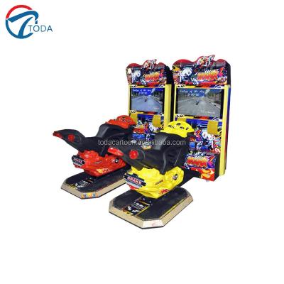 China Metal+Plastic 32 Inch Motor Arcade Game Machine Double TT Racing Car Game Machine for sale