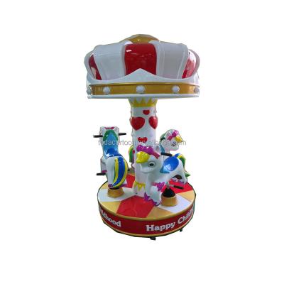 China Toda 3 Seaters Mini Carousel Amusement Park Kiddie Fiberglass Ride For Sale for sale