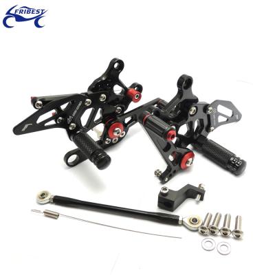 China Footpeg Foot Control CNC Motorcycle Rearset Parts Fit For Aprilia RSV4 09-12 FARAP001-BBK FARAP001-BBK for sale