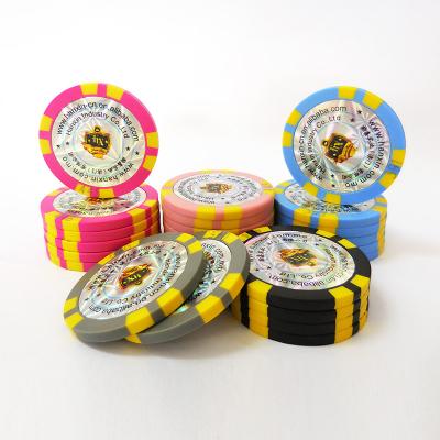 China Casino / Poker Club Game Custom Logo Pokerstars Metal Game Chips Poker 500 for sale