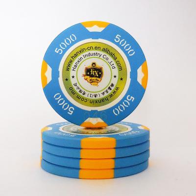 China Casino Quality Poker / Casino Club Gaming Poker Chips Set With Custom Anti-fake Logo for sale