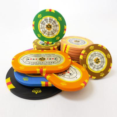 China Custom Wholesale Poker Chip High Quality Gaming Casino Chips/Poker Club Gaming Metal Casino Chips for sale