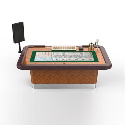 China MDF +Wood+Metal+Stainless Steel Casino Table Sicbo Game Table With Display for sale