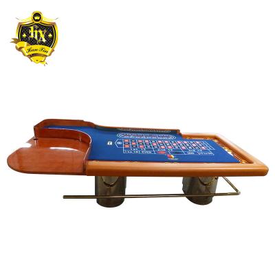 China Steel Casino Roulette Poker Table Professional MDF+Wood+Metal+Stainless Metal Leg and Foot Rest Table for sale