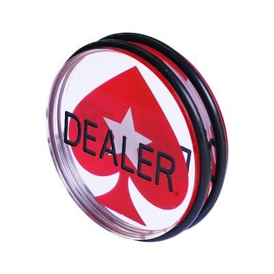 China Eco - Friendly Wholesales Card Acrylic Poker Button Dealer Card Dealer for sale