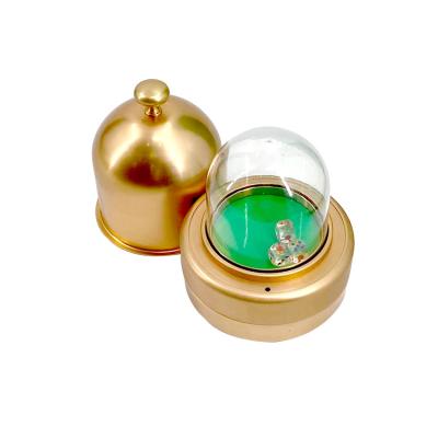 China Auto Shake / Tune Time Setting Golden Color Auto Dice Shaker With Dice And Brass Cover for sale