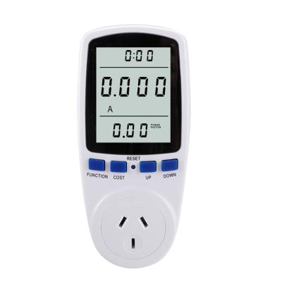 China Power monitoring electricity meter socket energy meter watt voltage with overload protection for energy saving for sale