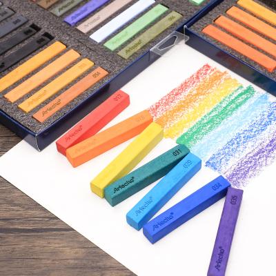 China Artecho Soft Pastel Set of 72, including 4 fluorescent colors premium square chalk for drawing, blending, layering, shading, art ATO-SP7201 for sale