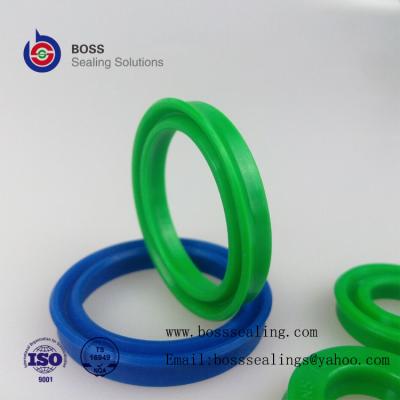 China Hydraulic Rod Piston Seals Polyurethane Green Blue Yellow PU U-Cups, UNS/UHS Seal Profile for sale