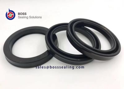 China NBR FKM Black 90 Shore A double lip piston rod seal USH for hydraulic and pneumatic cylinders for sale