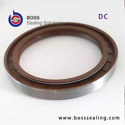 China DC oil seal double spring oil seal NBR FKM/FPM rubber covered high pressure rotary shaft seals for sale