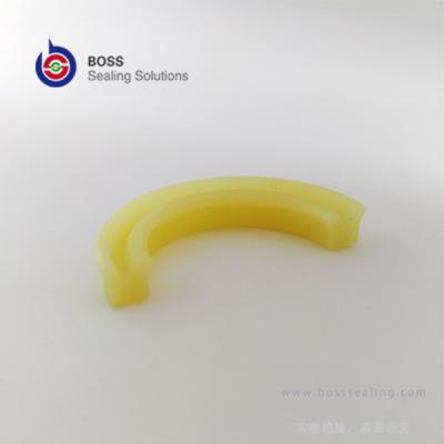 China IDI ISI hydraulic cylinder piston lip seal PU u cup seals milk off-yellow blue color for sale