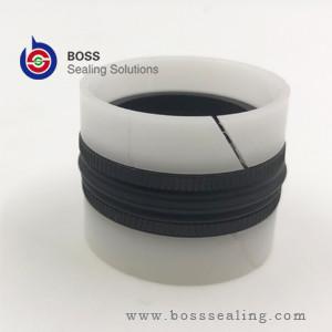 China Hydraulic cylinder compact piston oil seal TPM seal DBM seal 5 pieces per set white and black color for sale