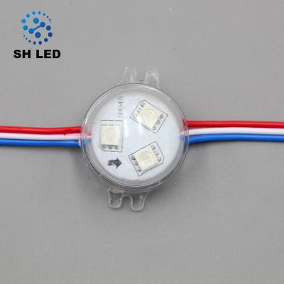 China LANDSCAPE dot light led 4w rgbw 24vdc ip65 dmx dot led point source fog 30mm 3 pixel light module lighting for sale