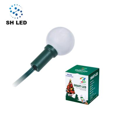 China christmas decoration christmas decor lighting DC12v pixel led ball lighting ws2818 3d square pixel led ball for sale