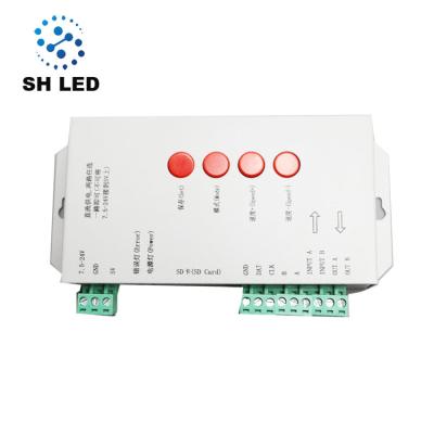 China Programmable SPI Signal Output Pixel T-1000 ws2812 Offline Led Controller 128MB-2GB for sale