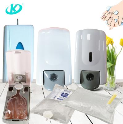 China Clear Heat Seal Shampoo Heat Seal RTS 1L Shower Gel Hand Wash Liquid Plastic Packaging Bag With Pump And Dispenser for sale