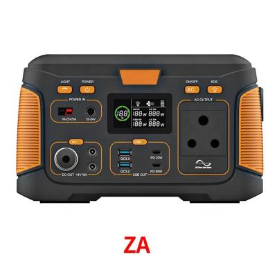 China UK ZA Battery Backup Power Station 300W 307.84Wh Cordless Charging Portable Solar Generator With 2 300W Peak 350W AC Outlet for sale