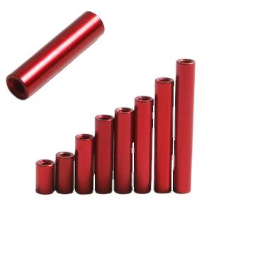 China ZINC Anodized Round Aluminum Alloy Threaded Standoff Standoff Custom Red Anodized Round Standoff Spacer for sale