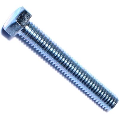 China Stainless Steel Hex Head Full Brass Thread Zinc Plated Bolt Hex Screw for sale