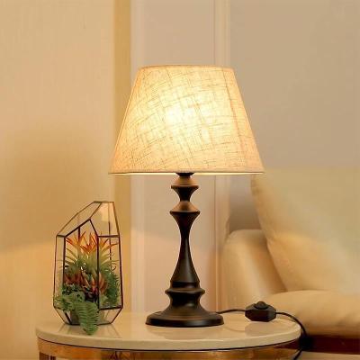 China American Retro Style Table Lamp Bedside Lamp Hotel Project Decoration Lamp Desk Study Led Light Eye Protection Dimming Night Light Retro Style for sale