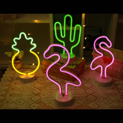 China Car Outdoor Custom Neon Night Light Rainbow Lips Decoration Festival Flamingo Portable Color Changing Led Neon Rope Light For Bedroom for sale