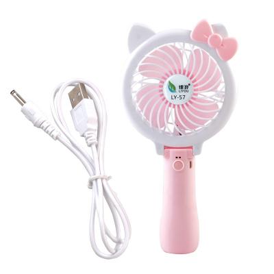 China Best Quality 18650 Mini Lithium Battery Plastic Handheld Portable Charging Fan for sale