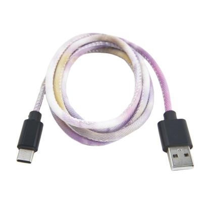 China All Colorful USB Cable Factory Price Canvas 5V3A New Fast Charge Cable for sale