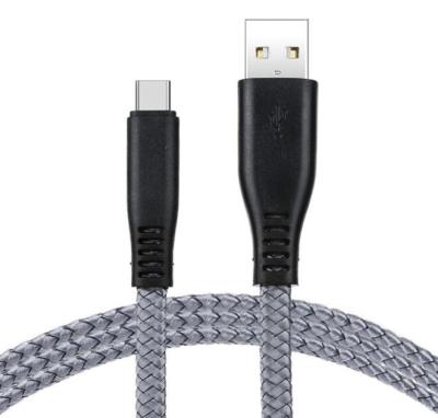 China Mobile Phone USB Factory Sale 5V 2.4A High Speed ​​Nylon Braided Cable Flat Wire Fast Charging Cable for sale