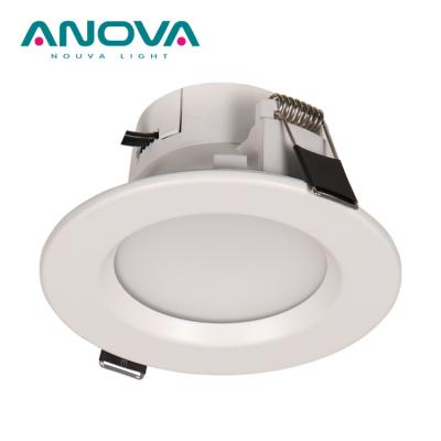 China Modern Australia IP44 waterproof cutout 90mm aluminum dimmable die cast recessed led downlight for sale