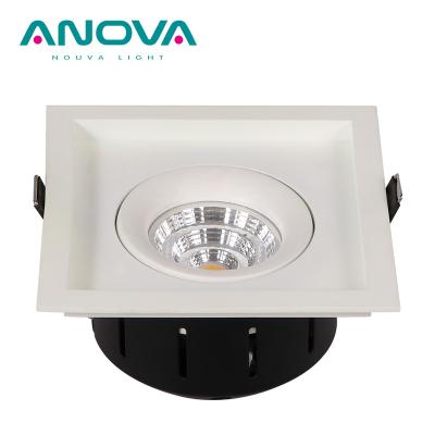 China COB ceiling downlight adjustable downlight square gimbal LED adjustable COB down light for sale